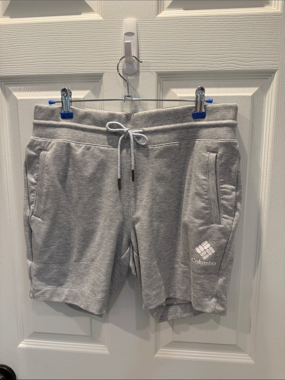 Columbia Gray Fleece Drawstring Shorts